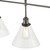 Dar Lighting Ray Antique Nickel Clear Glass 3 Light Bar Pendant