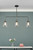 Dar Lighting Ray Antique Nickel Clear Glass 3 Light Bar Pendant