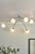 Dar Lighting Puglia Polished Chrome Opal Glass 6lt Semi Flush