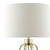 Dar Lighting Dar  LUC4241 Lucie 1 Light Satin Brass Table Lamp 
