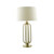 Dar Lighting Dar  LUC4241 Lucie 1 Light Satin Brass Table Lamp 