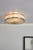 Dar Lighting Oslo Antique Brass 3 Light Flush