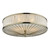 Dar Lighting Oslo Antique Brass 3 Light Flush