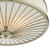 Dar Lighting Oslo Antique Brass 3 Light Flush