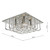 Dar Lighting Orella Polished Chrome and Crystal 5 Light Flush