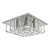 Dar Lighting Orella Polished Chrome and Crystal 5 Light Flush