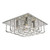 Dar Lighting Orella Polished Chrome and Crystal 5 Light Flush
