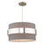Dar Lighting Oki Grey Shade With Chrome Band Easy Fit