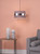 Dar Lighting Oki Grey Shade With Chrome Band Easy Fit
