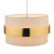Dar Lighting Oki Taupe Shade With Gold Band Easy Fit