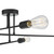 Dar Lighting Neve Matt Black 6 Light Flush