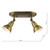 Dar Lighting Nathaniel Aged Brass 2 Light Plate Spotlight