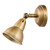 Dar Lighting Nathaniel Aged Brass Single Wall Spotlight