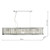 Dar Lighting Nantes Polished Chrome Aluminium 5 Light Bar Pendant