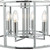 Dar Lighting Myka Polished Chrome 4lt Pendant