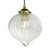 Dar Lighting Mya Antique Brass Glass 1 Light Single Pendant