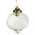 Dar Lighting Mya Antique Brass Glass 1 Light Single Pendant