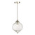 Dar Lighting Mya Polished Nickel Glass 1 Light Single Pendant