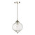 Dar Lighting Mya Polished Nickel Glass 1 Light Single Pendant