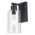 Dar Lighting Miu Matt Black Glass Wall Light
