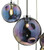 Dar Lighting Mira Polished Chrome Iridised Glass 6 Light Cluster Pendant