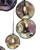 Dar Lighting Mira Polished Chrome Iridised Glass 6 Light Cluster Pendant