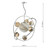 Dar Lighting Mikara Polished Chrome Glass 7 Light Pendant