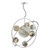 Dar Lighting Mikara Polished Chrome Glass 7 Light Pendant