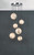 Dar Lighting Mikara Marble Effect Glass and Polished Chrome 6 Light Cluster Pendant