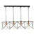 Dar Lighting Midi Black and Copper Detail 4 Light Bar Pendant