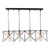 Dar Lighting Midi Black and Copper Detail 4 Light Bar Pendant