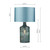 Dar Lighting Dar  GUR4223 Guru 1 Light Blue Mosaic Table Lamp 