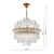 Dar Lighting Lukas Antique Gold And Glass 13 Light Pendant