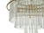 Dar Lighting Lukas Antique Gold And Glass 13 Light Pendant