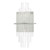 Dar Lighting Lukas Polished Chrome Glass 2 Light Wall Light