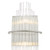 Dar Lighting Lukas Polished Chrome Glass 2 Light Wall Light