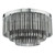 Dar Lighting Logan Polished Chrome Smoked Glass 5 Light Flush