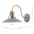 Dar Lighting Liden Graphite Copper Single Wall Light