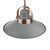 Dar Lighting Liden Graphite Copper 3 Light Bar Pendant
