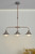 Dar Lighting Liden Graphite Copper 3 Light Bar Pendant