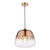 Dar Lighting Klaxon Ombre Copper Glass 1 Light Pendant
