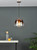 Dar Lighting Klaxon Ombre Copper Glass 1 Light Pendant