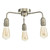 Dar Lighting Kiefer Satin Chrome 3 Light Flush