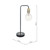 Dar Lighting Kiefer Antique Brass and Black Table Lamp