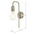 Dar Lighting Kiefer Satin Chrome Wall Light