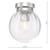 Dar Lighting Kavi Polished Chrome Glass IP44 Bathroom Flush