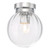 Dar Lighting Kavi Polished Chrome Glass IP44 Bathroom Flush
