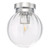 Dar Lighting Kavi Polished Chrome Glass IP44 Bathroom Flush
