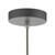 Dar Lighting Kaelan Graphite 1 Light Single Pendant