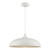 Dar Lighting Kaelan White 1 Light Single Pendant